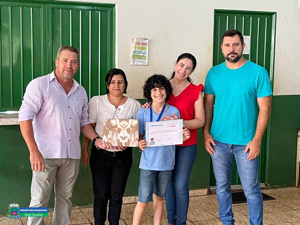 Alunos da Escola Municipal Inácio de Castro receberam premiações em Sete Quedas