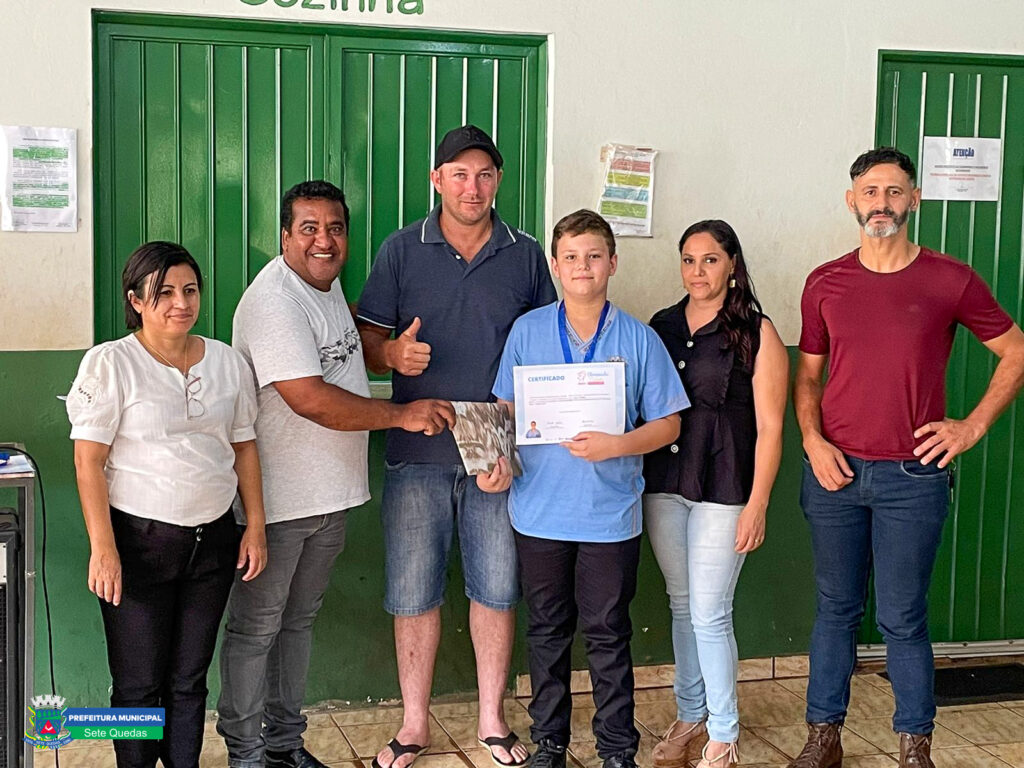 Alunos da Escola Municipal Inácio de Castro receberam premiações em Sete Quedas