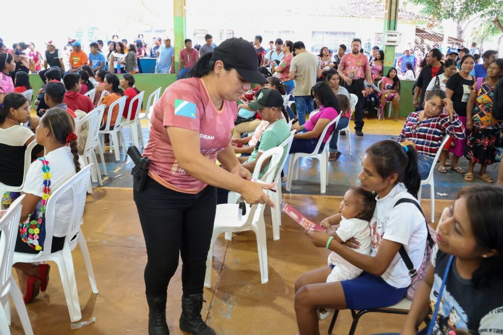 Sem deixar ninguém para trás, 3º MS em Ação leva sorrisos, cidadania, justiça e direitos a indígenas de Paranhos