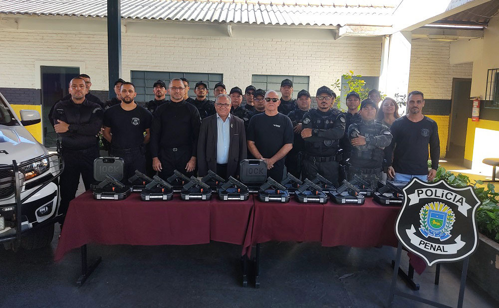 Novas pistolas Glock reforçam segurança pública e ação da Polícia Penal em Mato Grosso do Sul