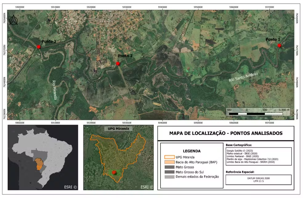 Estudo inédito encontra agrotóxico com potencial cancerígeno em bacia do Pantanal