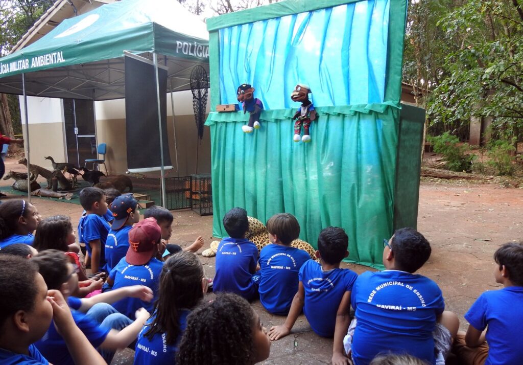 Prefeitura de Naviraí e PMA promovem ação de educação ambiental com alunos da Rede Municipal