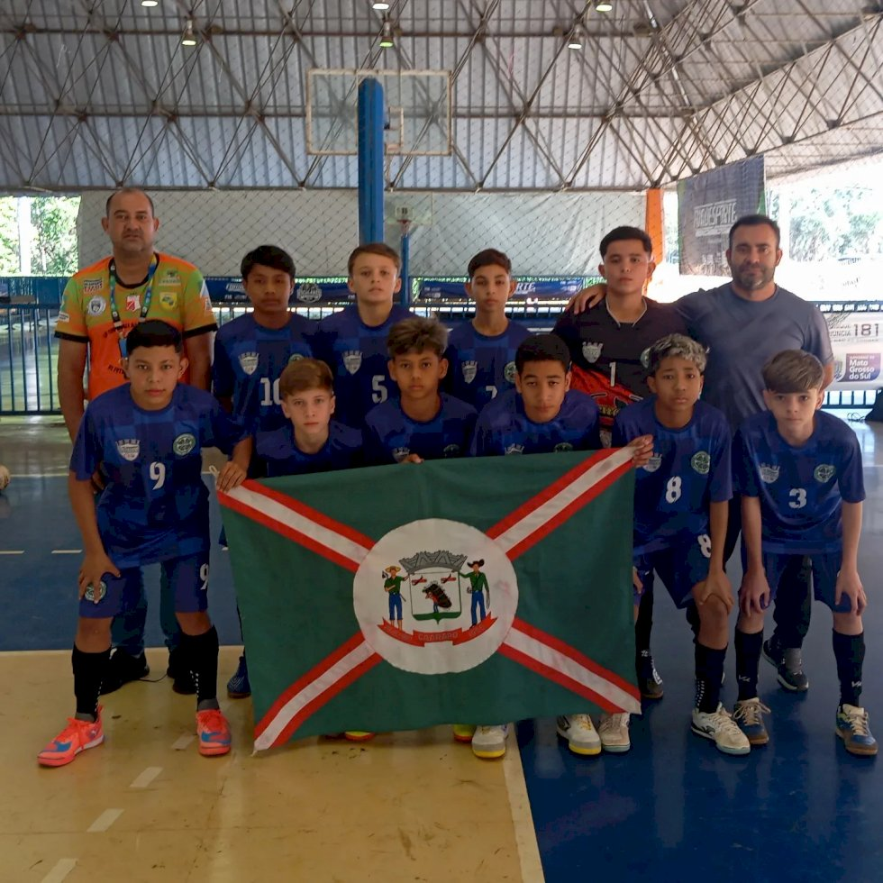 Equipe feminina de futsal de Caarapó goleia na estreia dos Jogos Escolares da Juventude de MS