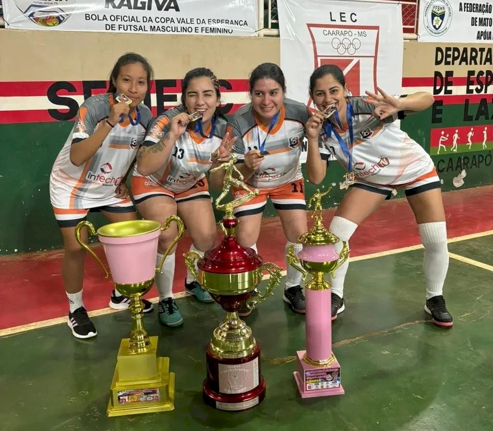 Equipes de Caarapó e Amambai conquistam a Copa Vale da Esperança de Futsal