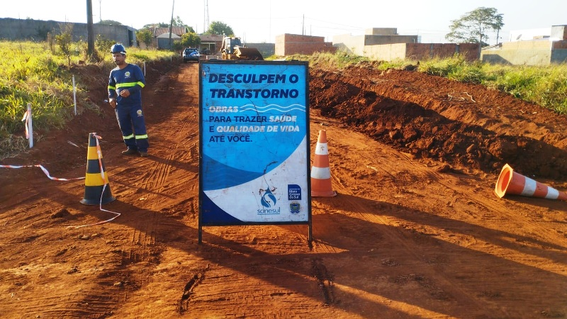 Sanesul implanta mais de 24 quilômetros de rede de água em bairros de Ponta Porã