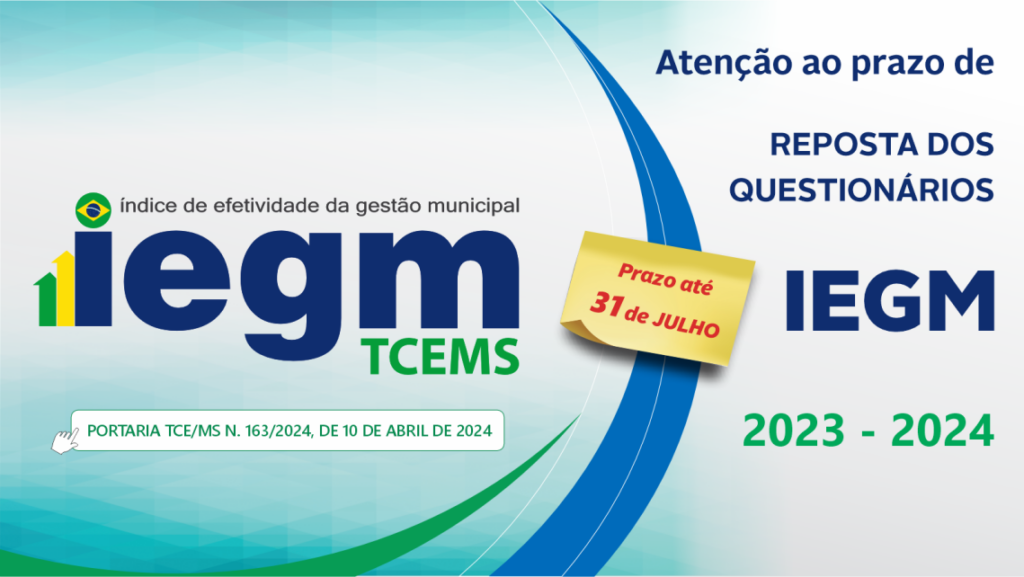 Prefeitos têm até 31 de julho para preencherem questionários do IEGM