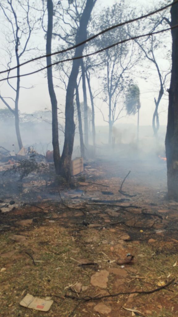 Corpo de Bombeiros combate incêndios em Amambai e Paranhos, com graves danos em áreas rurais e indígenas