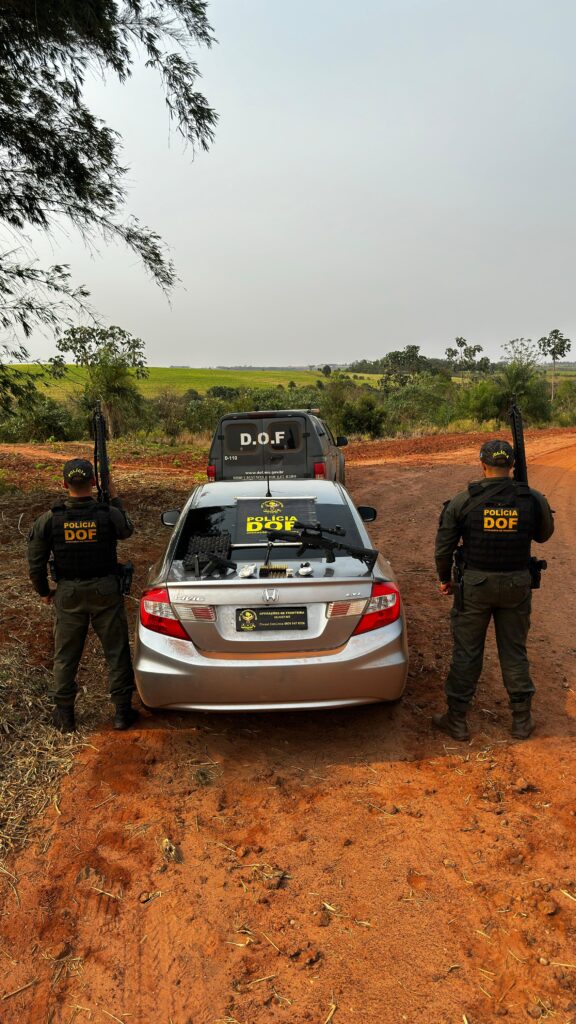 Homem é preso pelo DOF com rifle, pistola, munições e cocaína em Tacuru