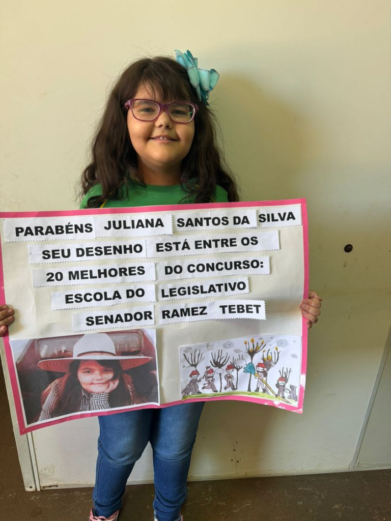 Escola do distrito de Cristalina, em Caarapó, é finalista em concurso estadual de redação e desenho